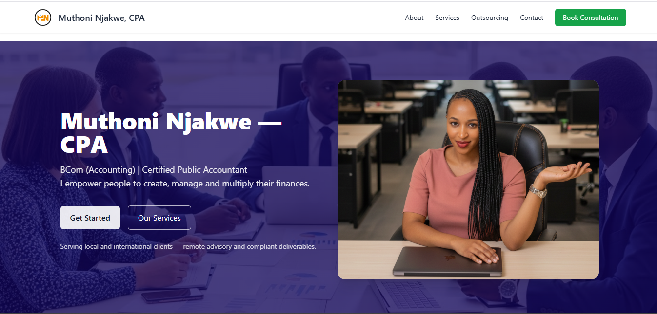 Website Campaign for Muthoni Njakwe
